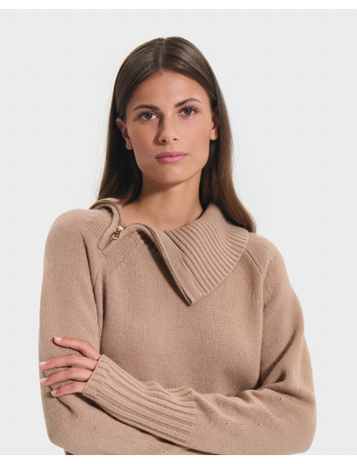 Pull Nuala Camel en Laine