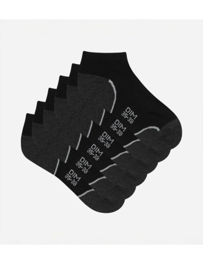 Lot de 3 paires de socquettes courtes impact léger femme - Dim Sport