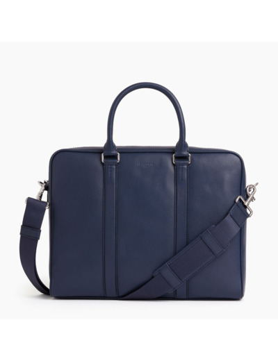 Porte documents slim 17" Charles en cuir grainé