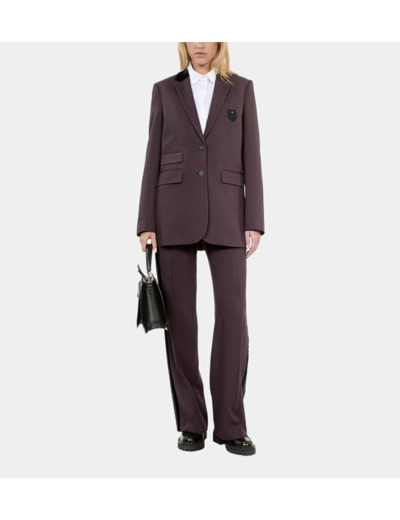 Veste Tailleur En Laine Marron brown