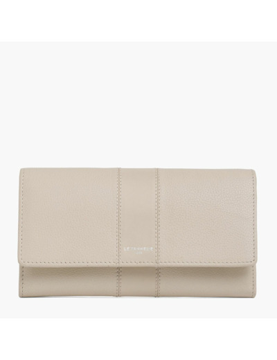 Compagnon à rabat Aline en cuir grainé