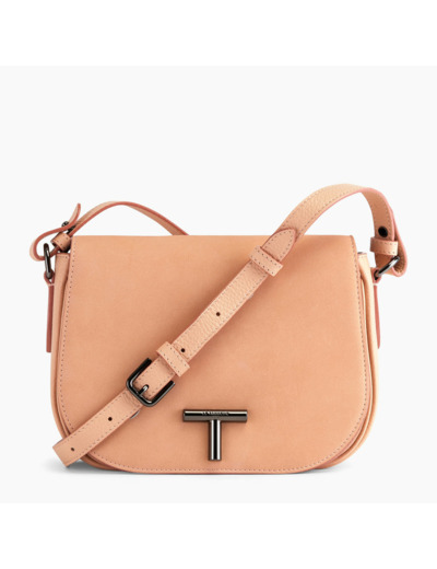 Petit sac bandoulière Gisèle en cuir nubuck