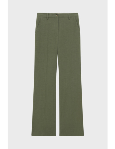 Pantalon de tailleur en lin et coton - LINSAY