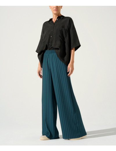 Pantalon large emeraude