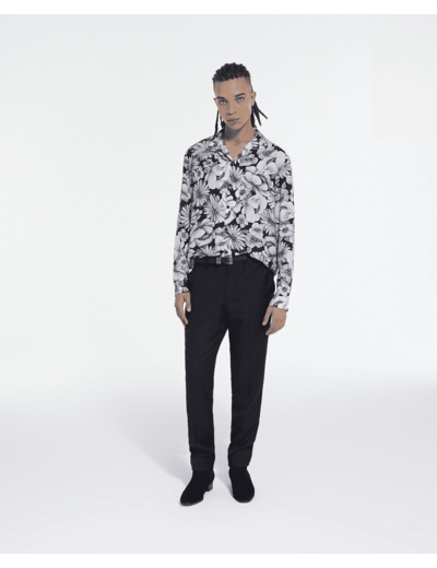 Chemise Wako Imprime Romantic Garden black white