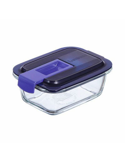 Boite rectangulaire 38cl bleu Easy Box