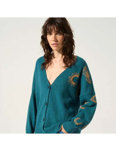 Cardigan baies de viburnum