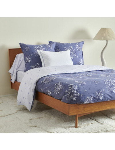 Housse de couette Poème Bleu | Réversible | Tradition des Vosges