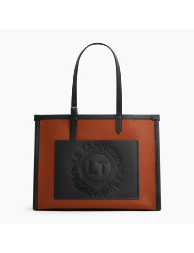 Grand sac cabas Le 125 en cuir grainé