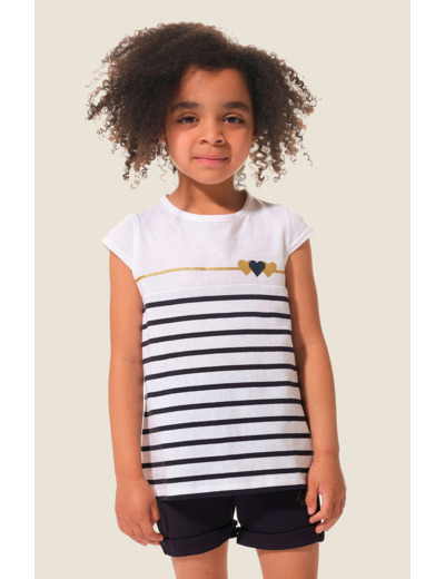 Tee-shirt fille manches courtes Franne