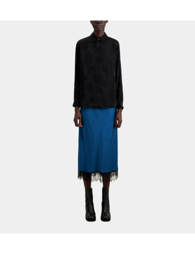 Chemise Manches Longues Jacquard black