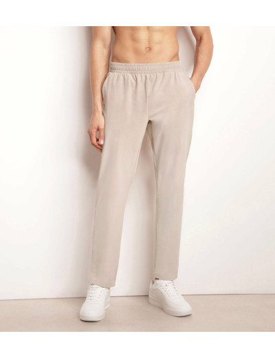 Pantalon de sport chino pour homme en jersey stretch Beige Dim Move