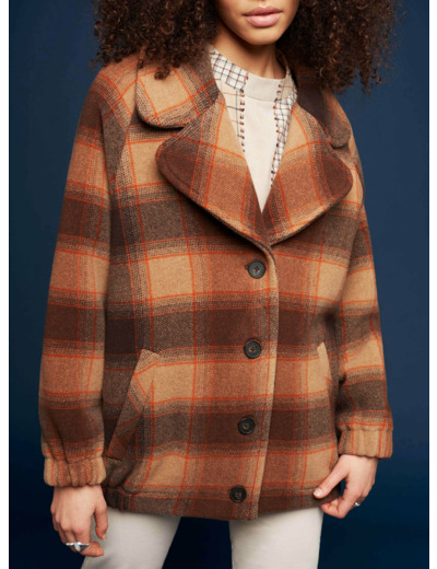 Manteau carreaux d automne