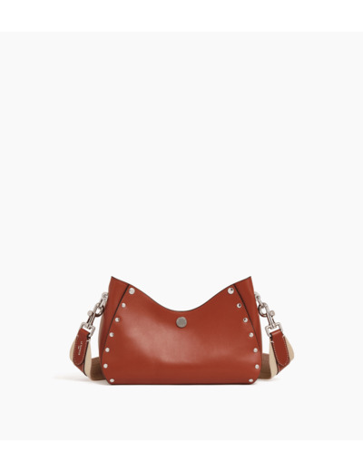 Petit sac bandoulière Sans Couture en cuir lisse