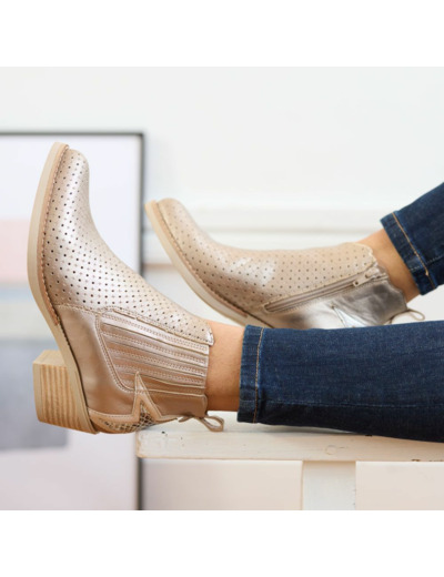 Bottines été Femme Hera Gold