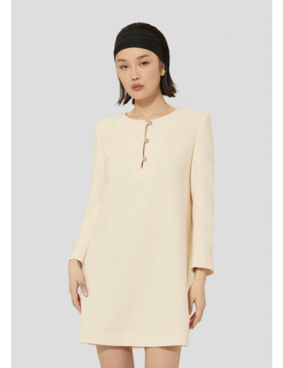 Robe Rosario Ecru en Polyester