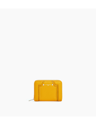 Porte cartes zippé Ella en cuir grainé