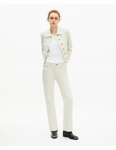 Veste en tweed écrue ecru