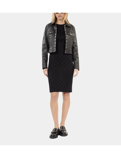 Robe Courte En Jersey Noire black