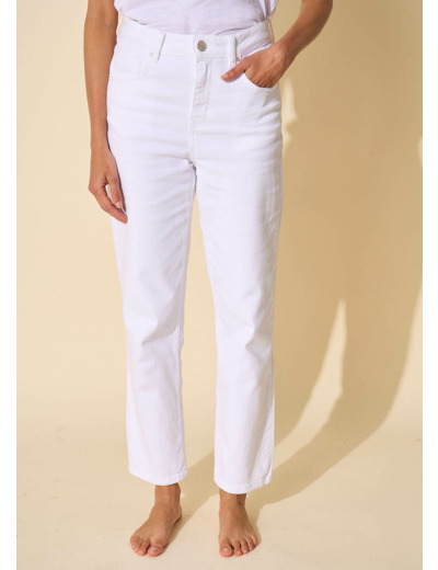 Jean taille haute cinq poches