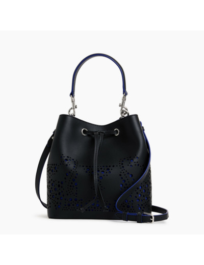 Sac seau Louise en cuir lisse