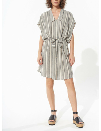 Robe rayure noire