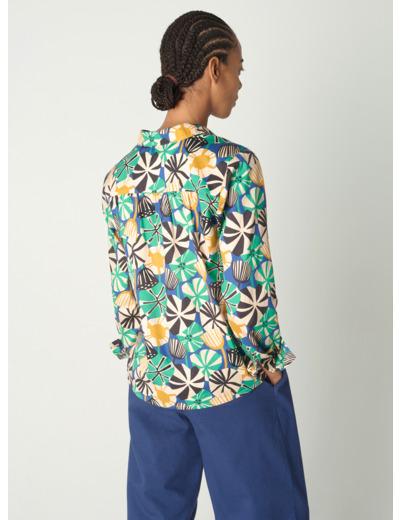 Chemise janice bleu majorelle