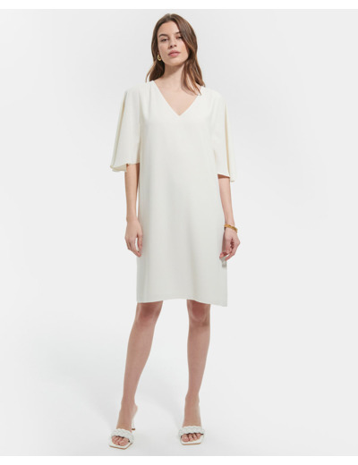 Robe Rubilinda Ecru en Polyester