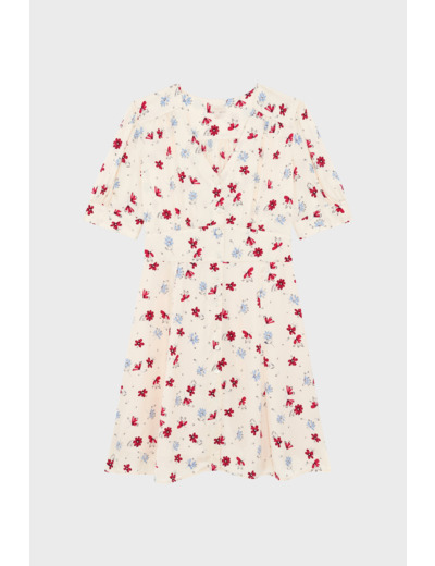 Robe courte et cintrée à fleurs - PYA