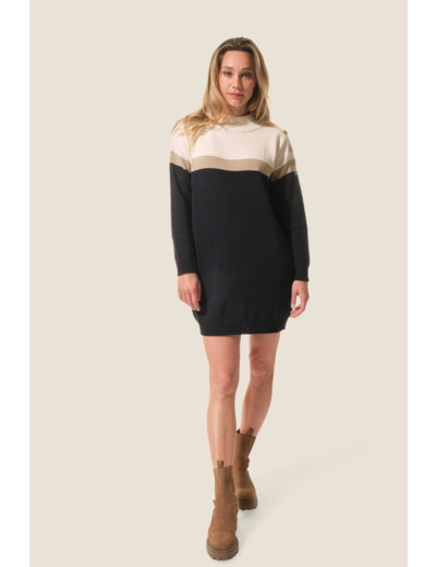 Robe pull col cheminée Charlyse