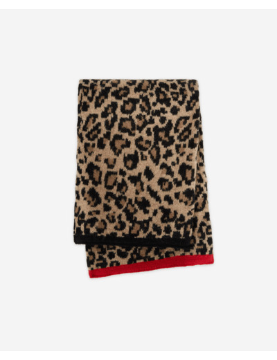 Echarpe Jacquard Leopard leopard