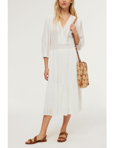Robe midi cintrée jacquard - ESTHER