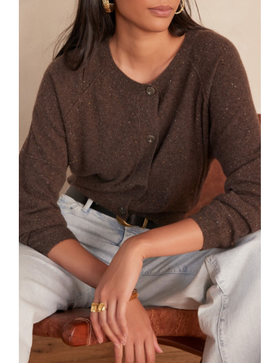 Cardigan BILLY BIS en 100% cachemire