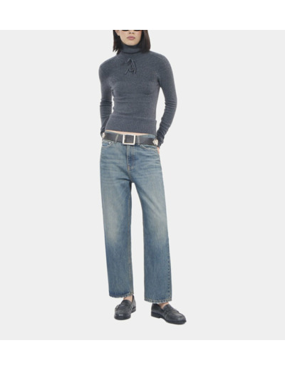 Pull En Cachemire Gris anthracite melange