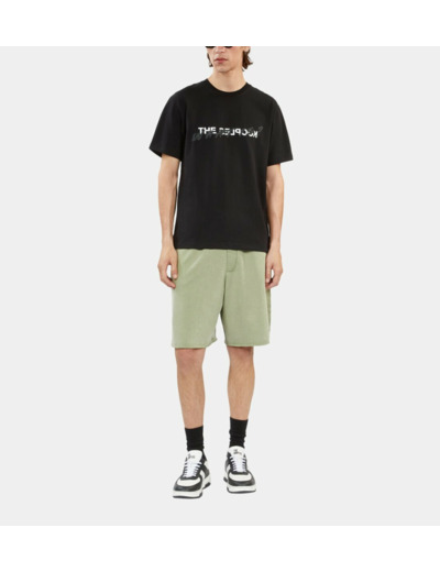 T-Shirt What Is Noir Effet Cuir black