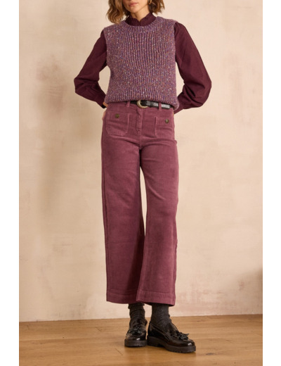 Pantalon MAE en velours de coton