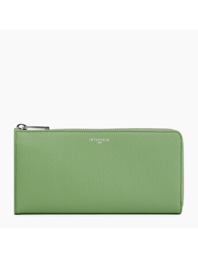 Compagnon zippé Emilie en cuir signature T