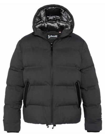 Doudoune à capuche tissu mat INLAND SCHOTT