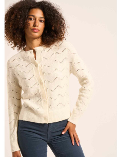 Pull col rond fantaisie