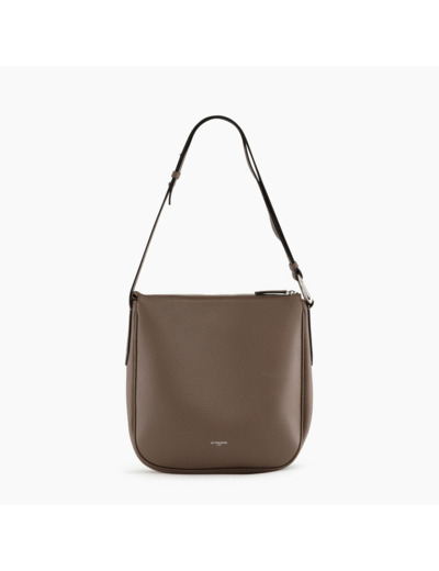 Sac bandoulière moyen modèle Madeleine en cuir grainé