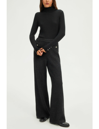 Pantalon large en tweed et lurex - NARELLE