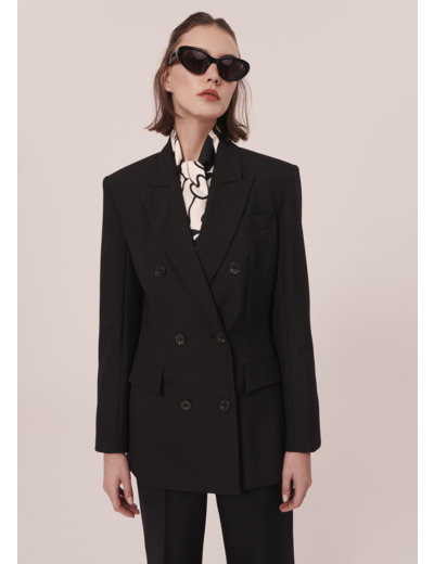 Veste Viola Noir en Laine