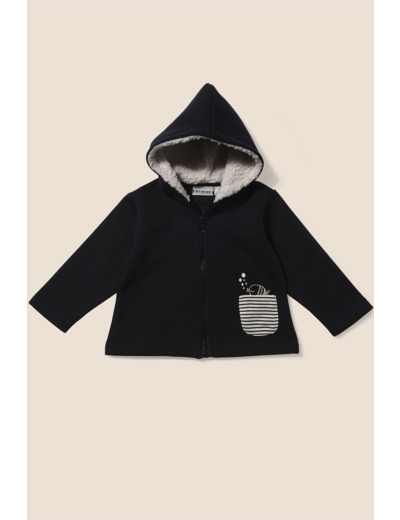 Veste bébé fille zippée Magnolia