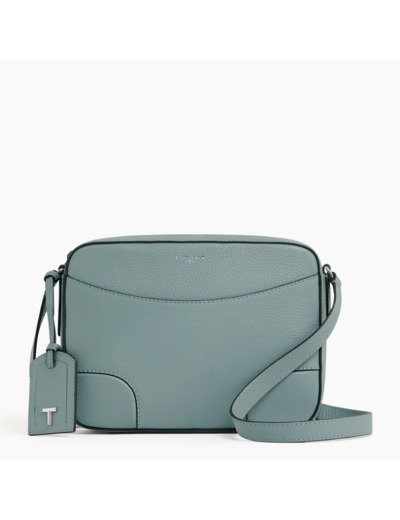 Sac bandoulière moyen modèle Romy en cuir grainé