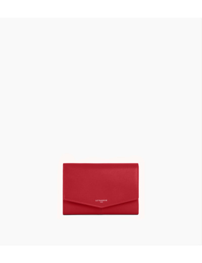 Portefeuille moyen modèle Charlotte en cuir lisse