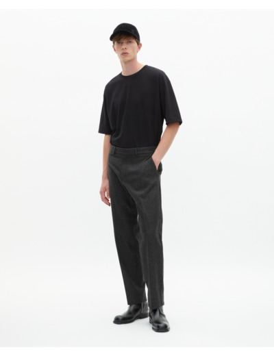 Pantalon ajusté gris foncé grey