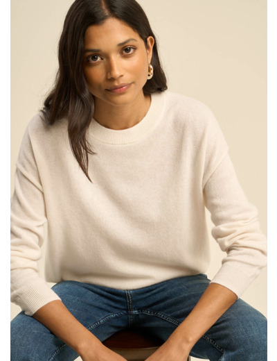 Pull col rond 100% cachemire
