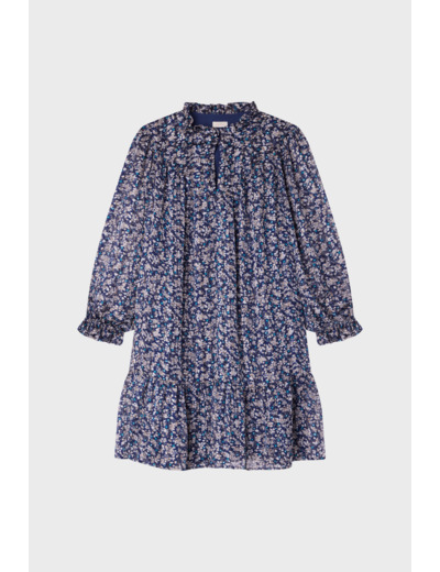 Robe courte en mousseline fleurie - SAMARE