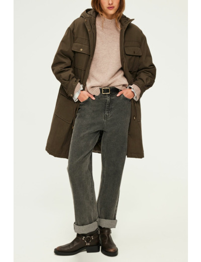 Parka kaki à capuche - LISE