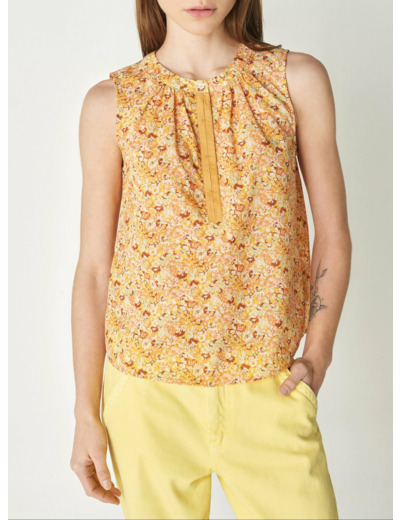 Débardeur ezia fleurs miel